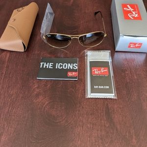 Authentic and new Rayban Cockpit Sunglasses